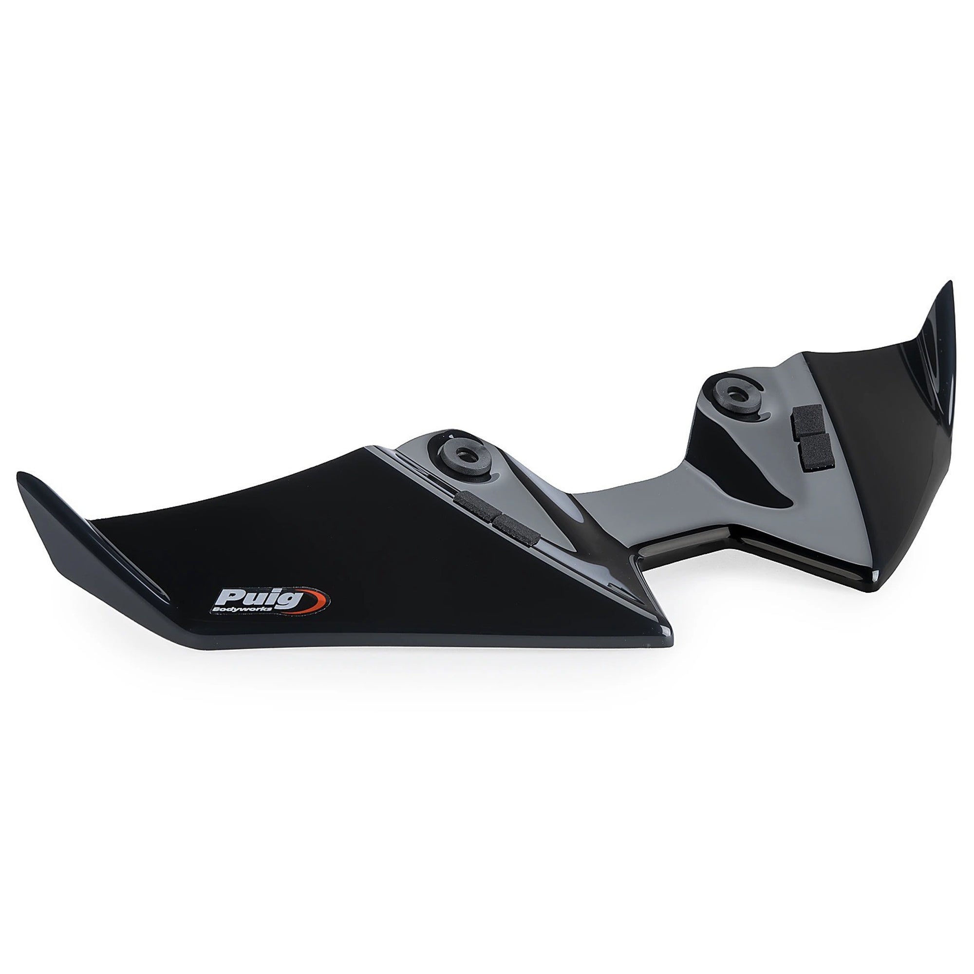 Puig Front Downforce Wings | Gloss Black | Kawasaki Z900/SE 2025>Current -   Pyramid Motorcycle Accessories