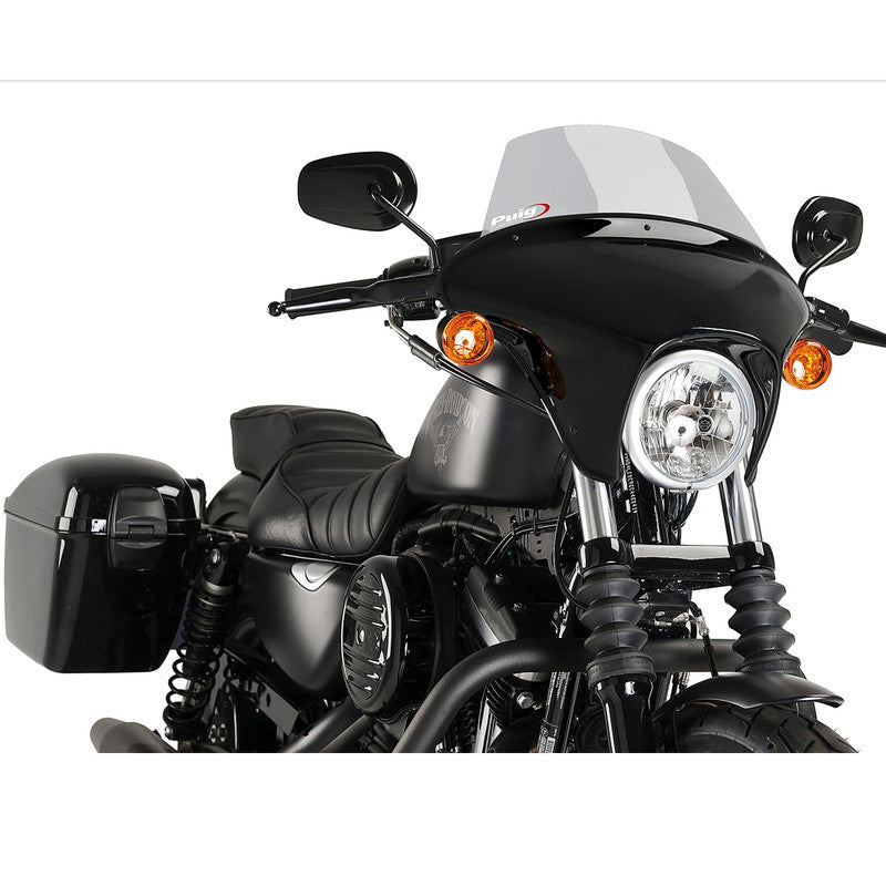 Puig Windshield Touring Batwing SML | Light Smoke | Harley Davidson Sportster 883 Iron (XL883N) 2009>2022