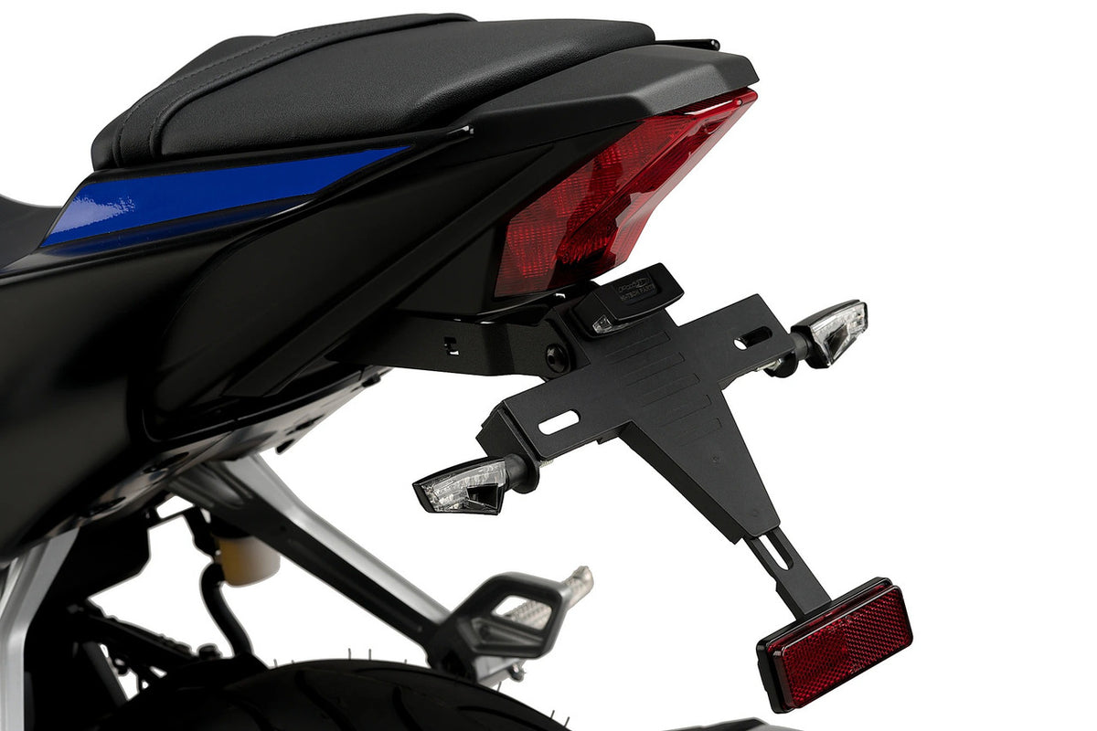 Puig License Plate Holders | Black | Yamaha YZF-R125 2019>2026