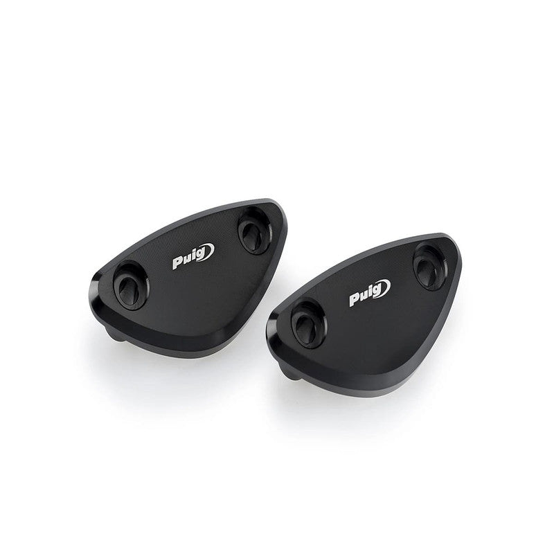 Puig Rearview Mirrors Caps | Black | Triumph Daytona 675/R 2013>2016