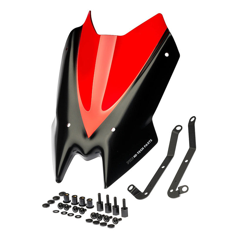 Puig New Generation Sport Windshield | Red | Kawasaki Z 650 2020>2026