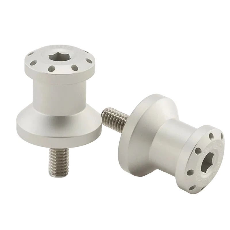 Puig Spools | Silver | Aprilia/Benelli/Ducati/QJMotor/Triumph/Yamaha