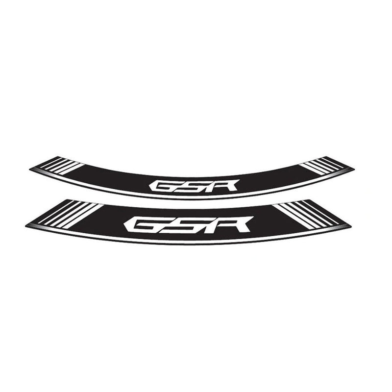 Puig Kit 8 Rim Special Arch Strips | White | Suzuki GSR 600/750