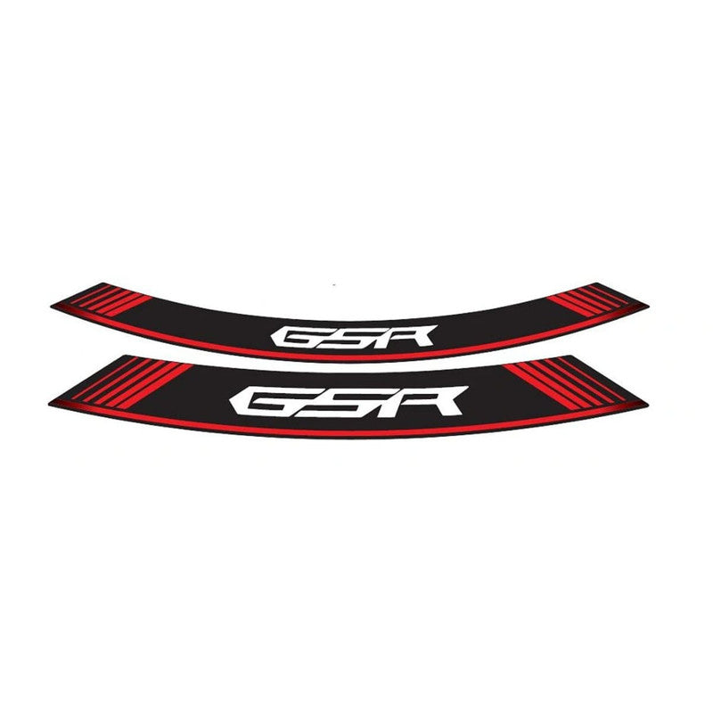 Puig Kit 8 Rim Special Arch Strips | Red | Suzuki GSR 600/750