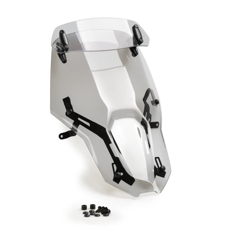 Puig Touring Windshield Screen with Visor | Light Smoke | Kawasaki ER-6F 2012-2016