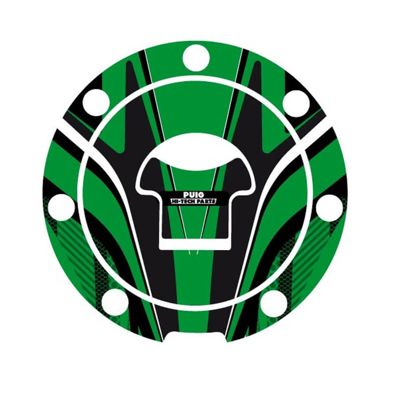Puig Radikal Fuel Cap Covers | Green | Honda/Triumph