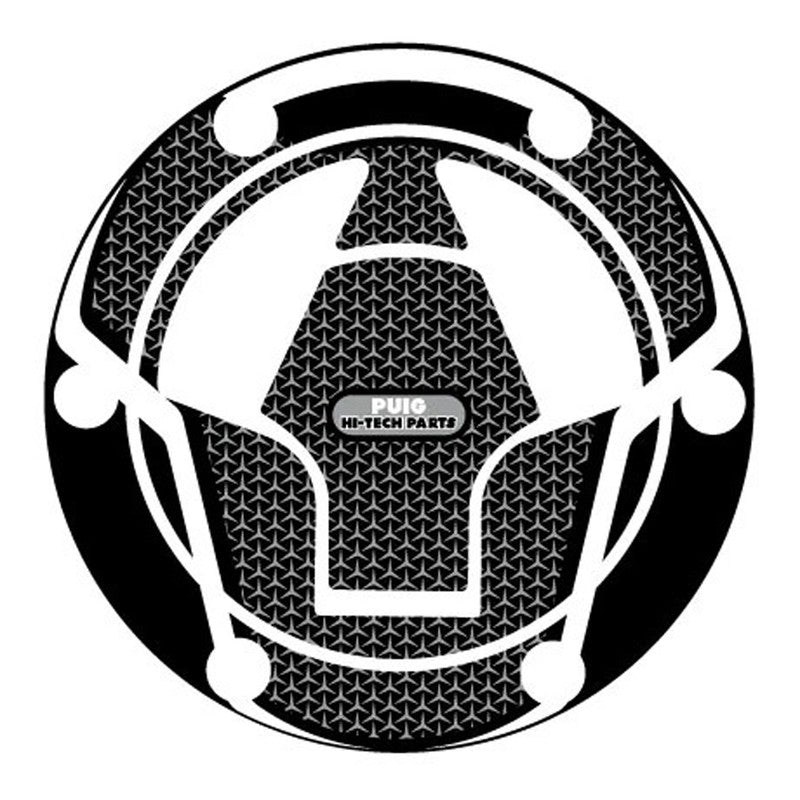 Puig Naked Fuel Cap Covers | Grey | Kawasaki Ninja 250 R/300