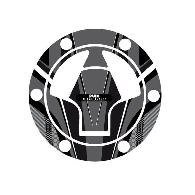 Puig Radikal Fuel Cap Covers | Grey | Kawasaki Ninja 250 R/300