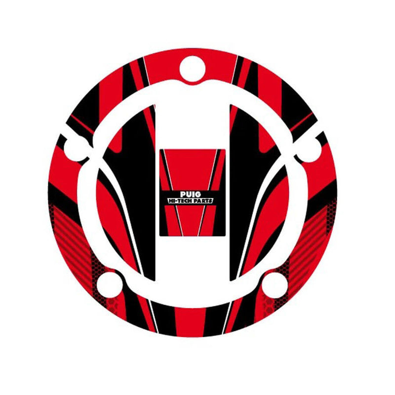 Puig Radikal Fuel Cap Covers | Red | Suzuki M6318R