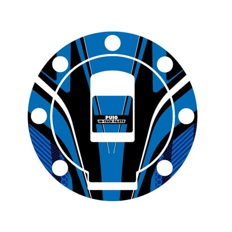 Puig Radikal Fuel Cap Covers | Blue | Yamaha M6322A