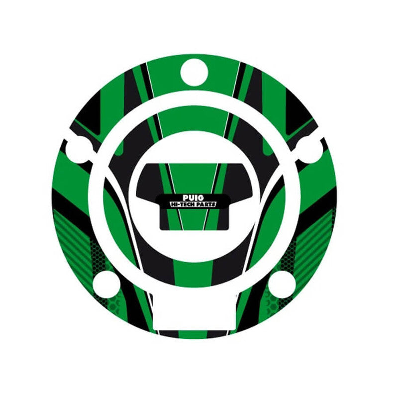Puig Radikal Fuel Cap Covers | Green | Yamaha