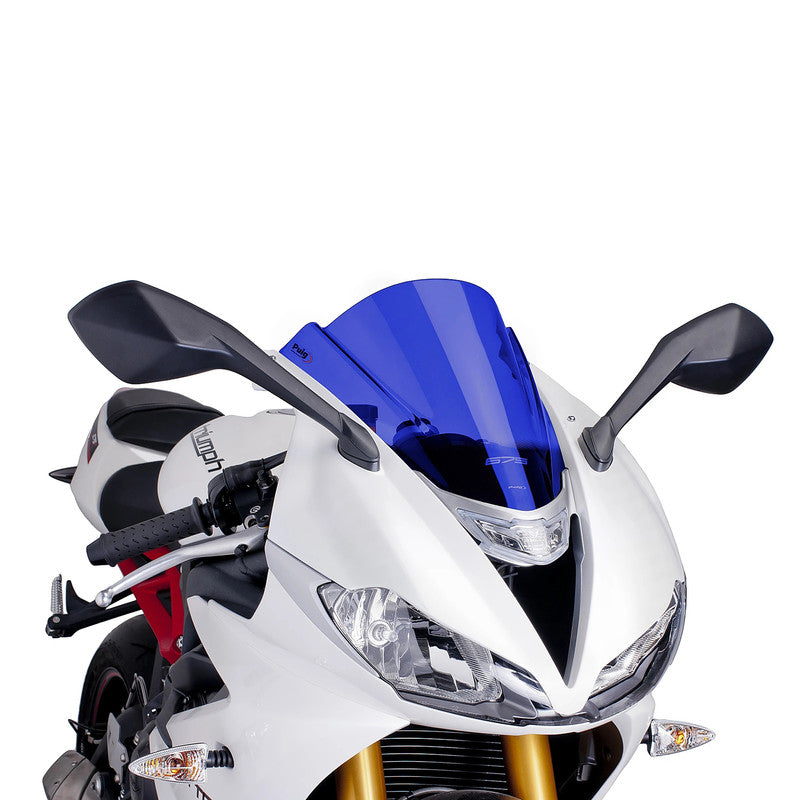 Puig Z-Racing Screen | Blue | Triumph Daytona 675/R 2013>2017