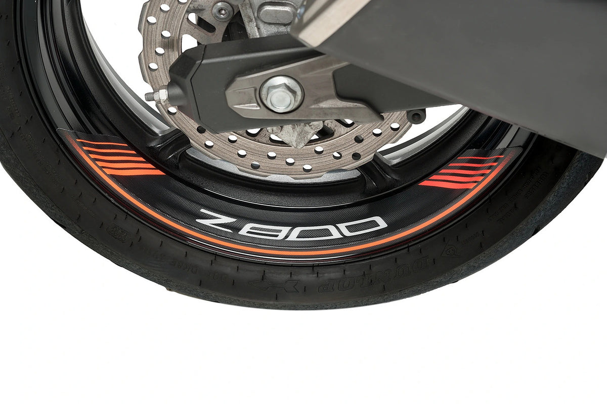 Puig KIT 8 Special Arch Rim Strips | Orange | Kawasaki Z 800 2013>2016