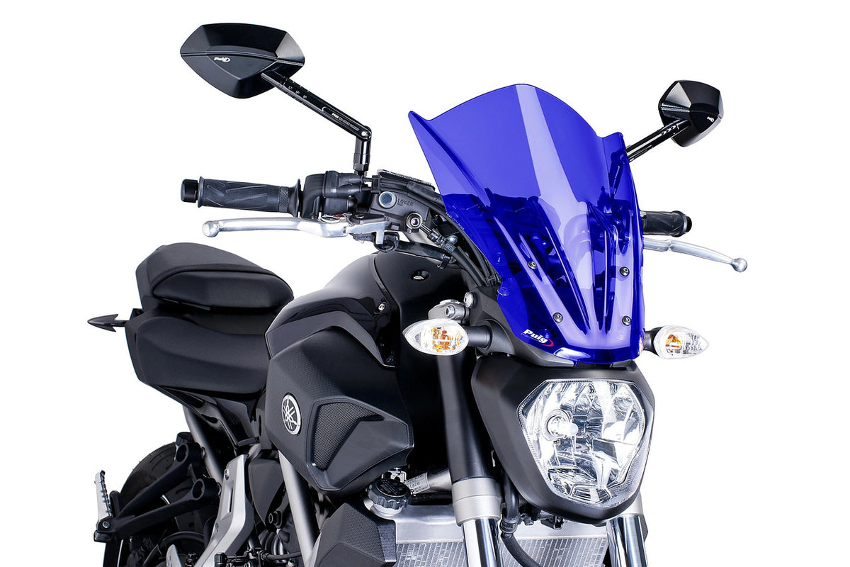 Puig New Generation Touring Windshield | Blue | Yamaha  MT-07 2014>2017