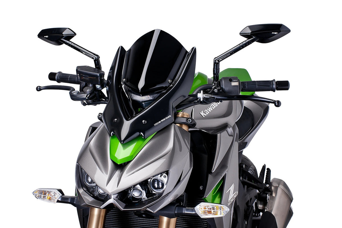 Puig New Generation Touring Windshield | Black | Kawasaki Z 1000 2014>2020