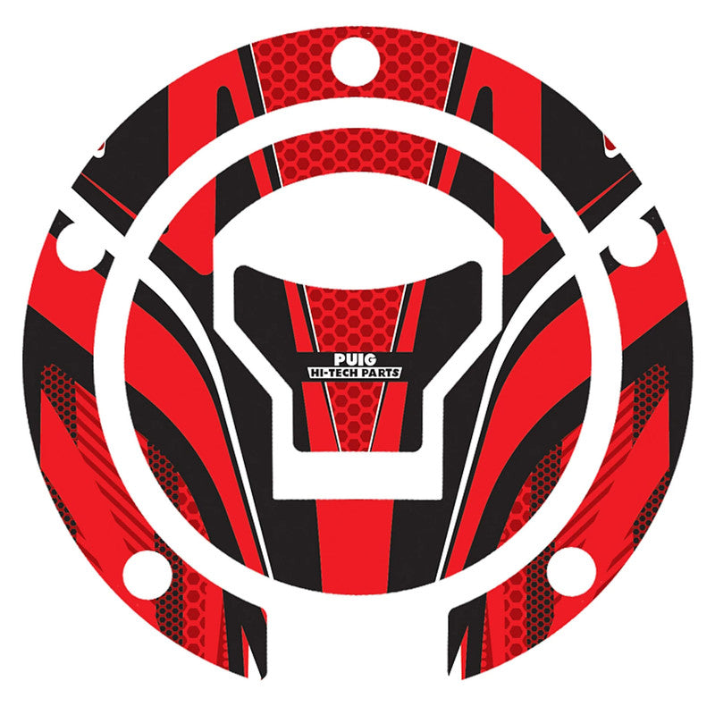 Puig Radikal Fuel Cap Covers | Red | Honda