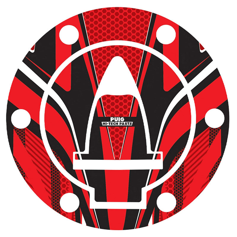 Puig Radikal Fuel Cap Covers | Red | Ducati Multistrada/X Diavel