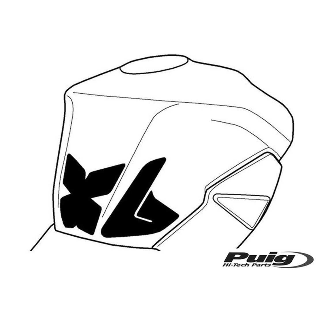 Puig Specific tank protector | Carbon Look | Suzuki GSR 750 2011>2016