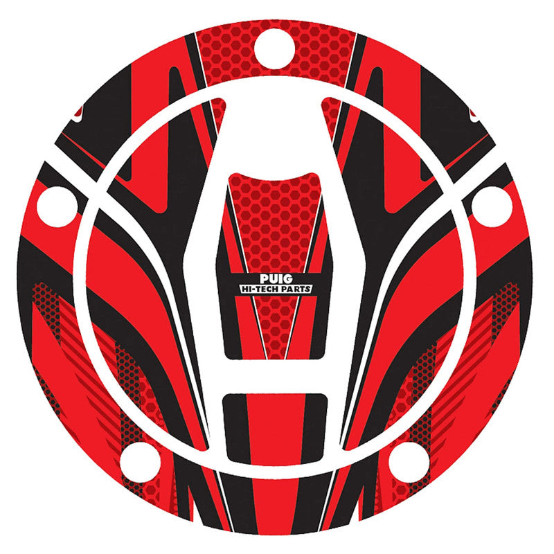 Puig Radikal Fuel Cap Covers | Red | Kawasaki