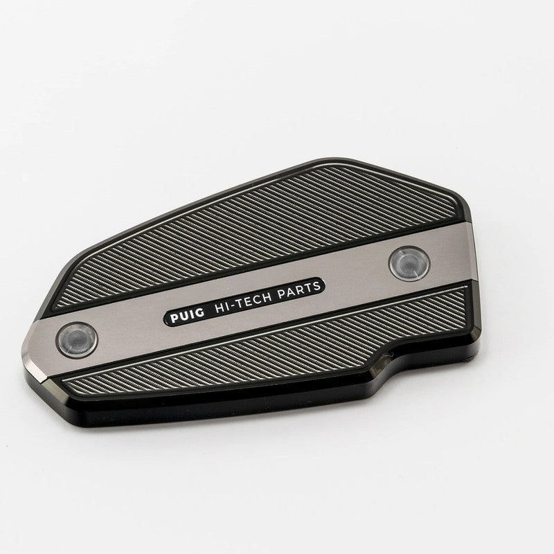 Puig Front Brake Liquid Tank Cover | Silver | Kawasaki