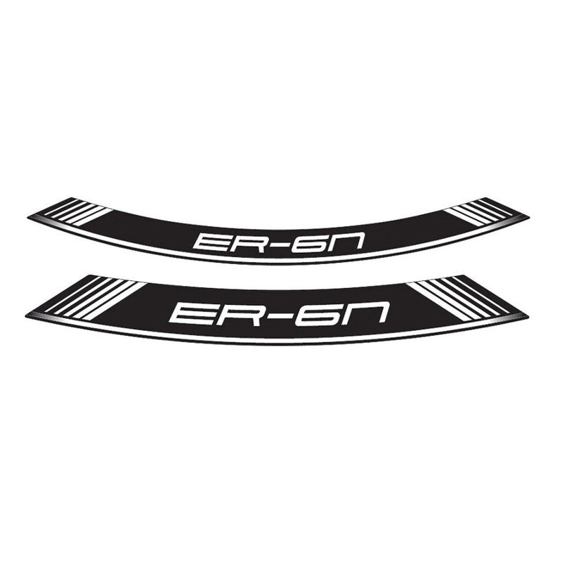 Puig Kit 8 Rim Special Arch Strips | White | Kawasaki ER-6F/ER-6N 2006>2016