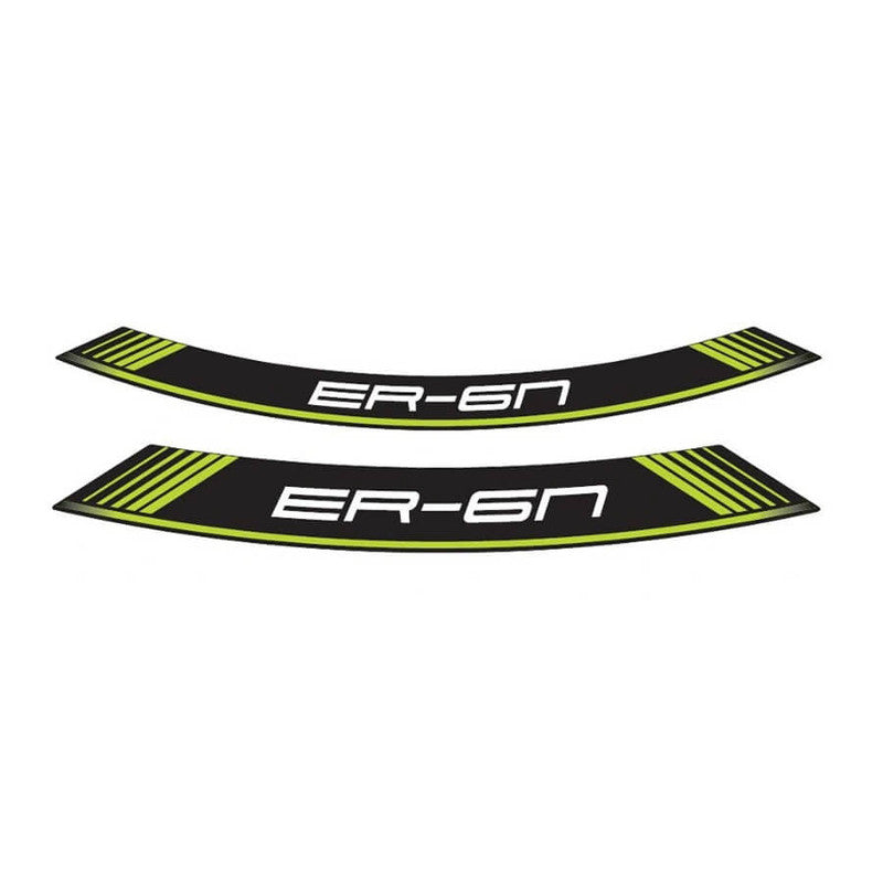 Puig Kit 8 Rim Special Arch Strips | Green | Kawasaki ER-6F/ER-6N 2006>2016