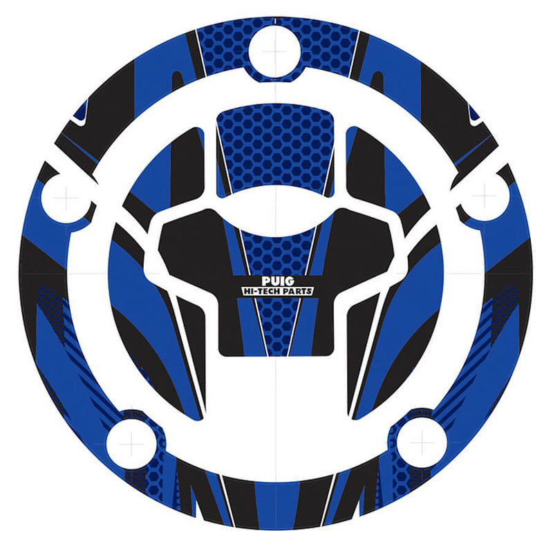 Puig Radikal Fuel Cap Covers | Blue | Suzuki