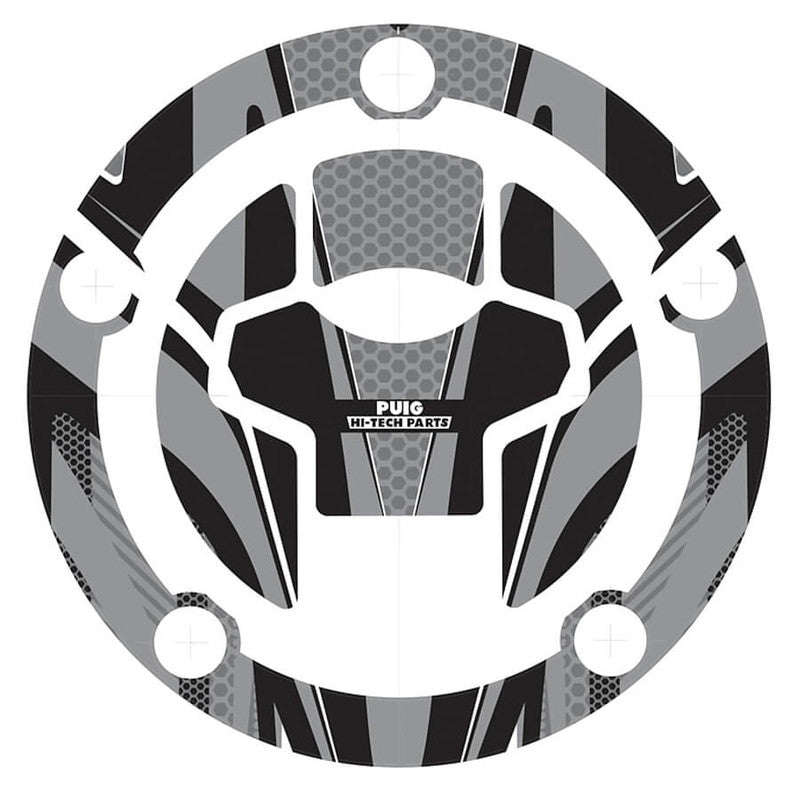 Puig Radikal Fuel Cap Covers | Grey | Suzuki
