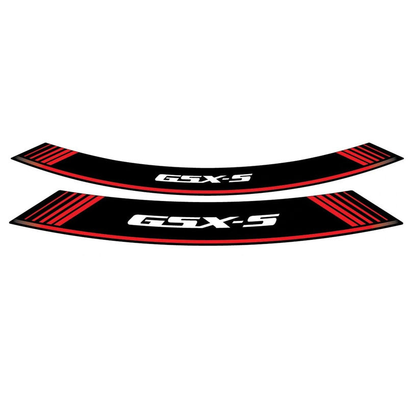 Puig Kit 8 Rim Special Arch Strips | Red | Suzuki GSX-S1000/S125/S750/S1000 FA