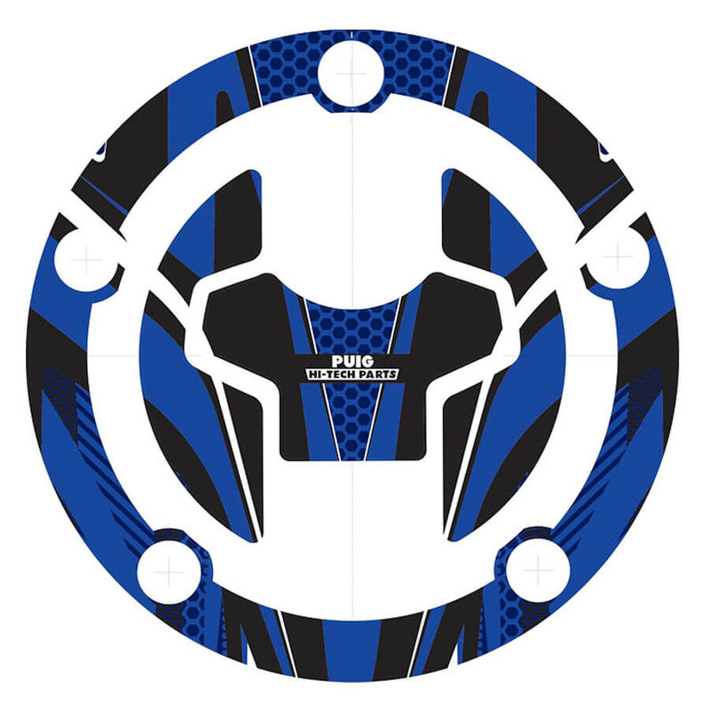 Puig Radikal Fuel Cap Covers | Blue | Suzuki GSX-R125/S125