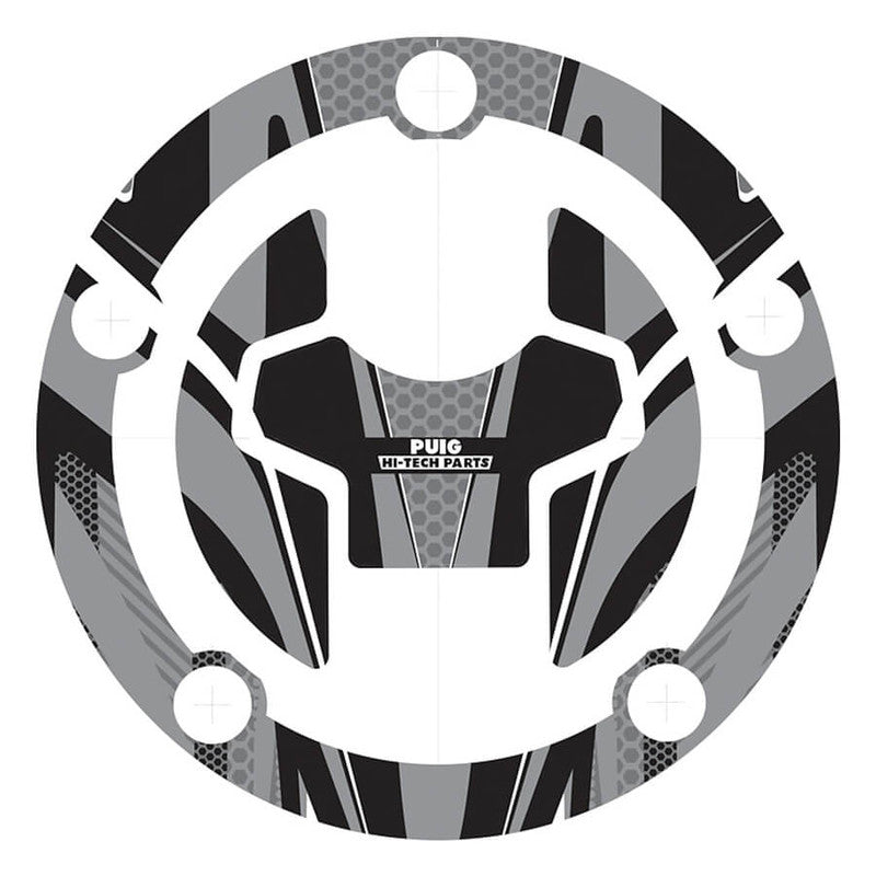 Puig Radikal Fuel Cap Covers | Grey | Suzuki GSX-R125/S125