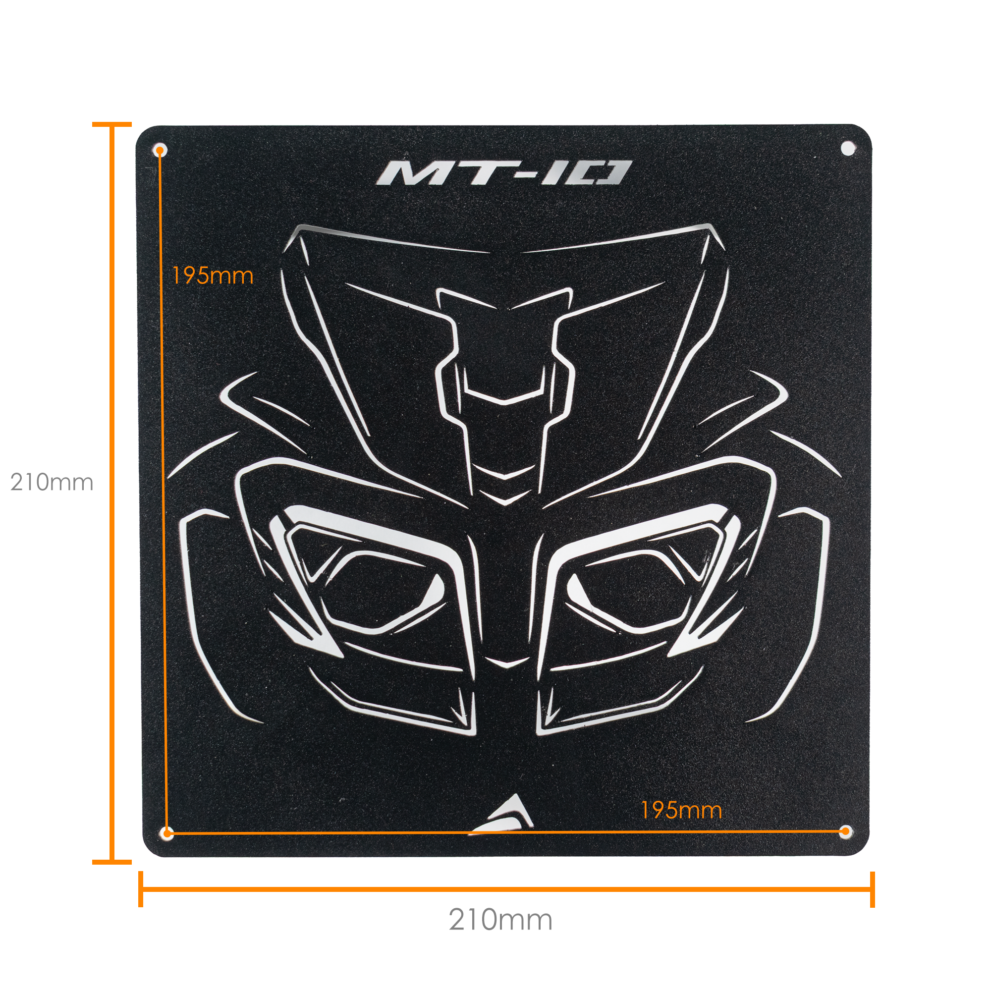 Pyramid Metal Plaque | Yamaha MT-10 Gen 1 -   Pyramid Motorcycle Accessories