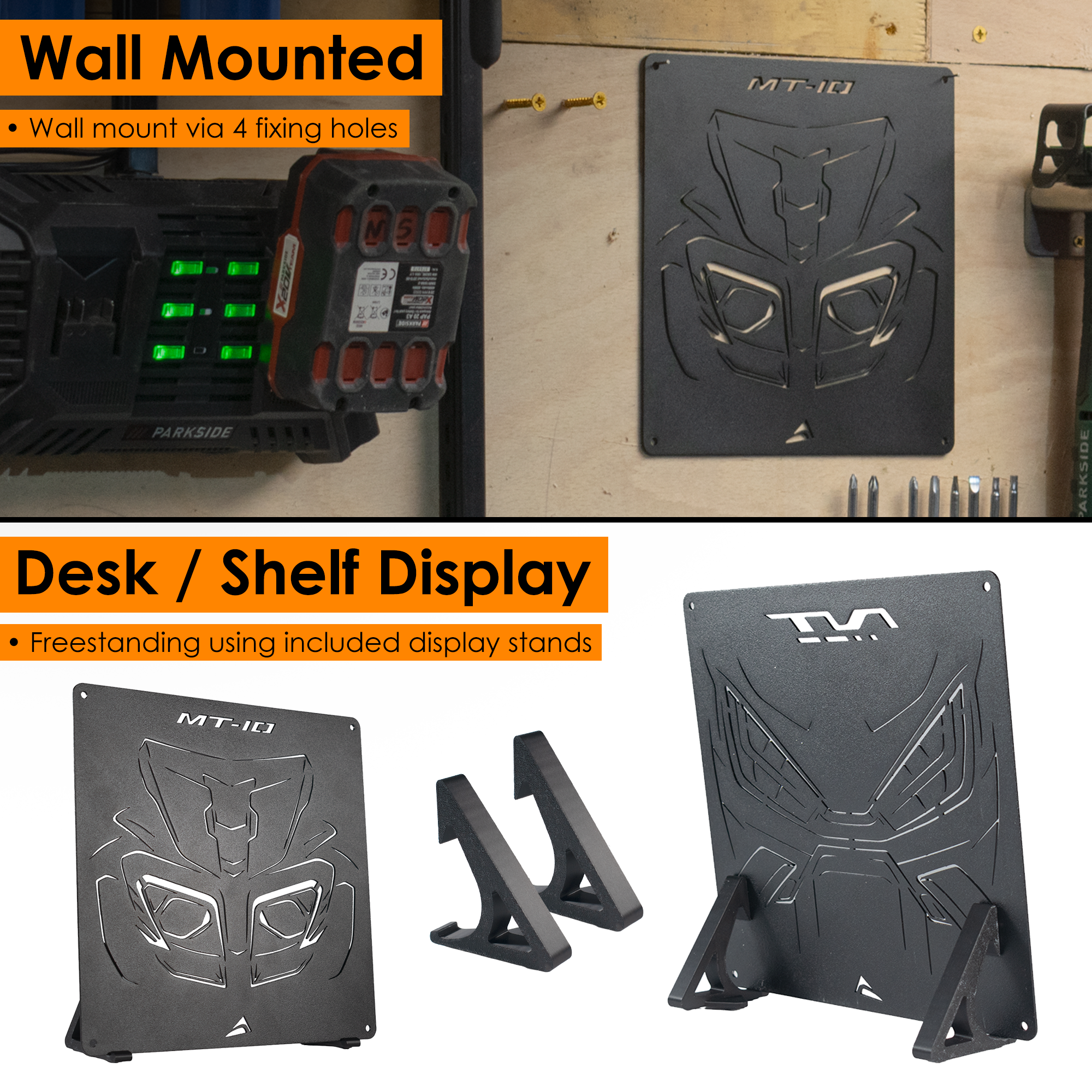 Pyramid Metal Plaque | Yamaha MT-10 Gen 1 -   Pyramid Motorcycle Accessories