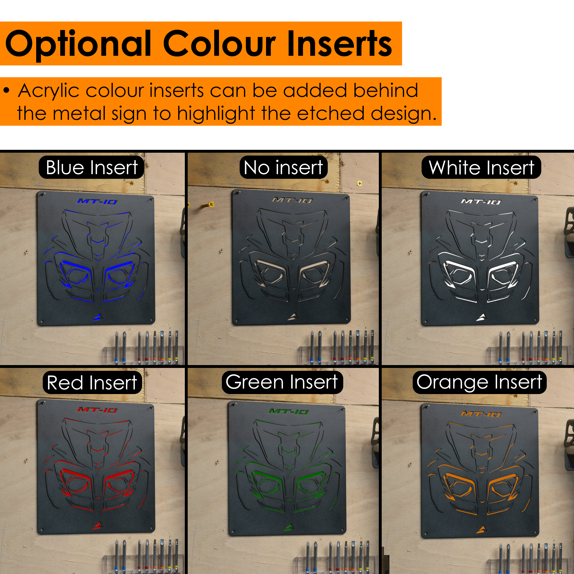 Pyramid Metal Plaque | Yamaha MT-10 Gen 2