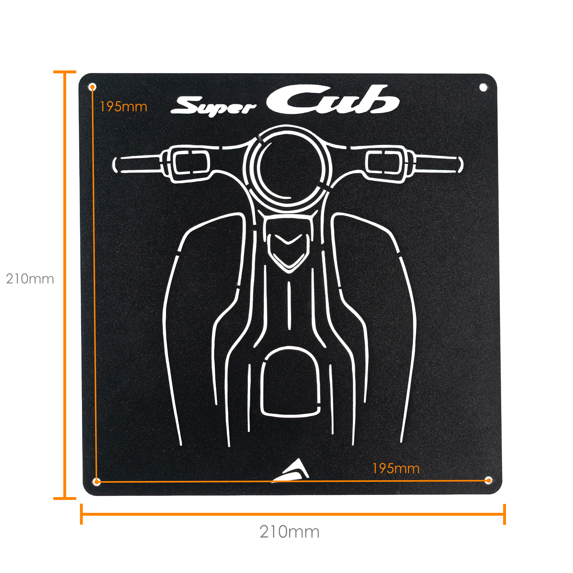 Pyramid Metal Plaque | Honda Super Cub -   Pyramid Motorcycle Accessories
