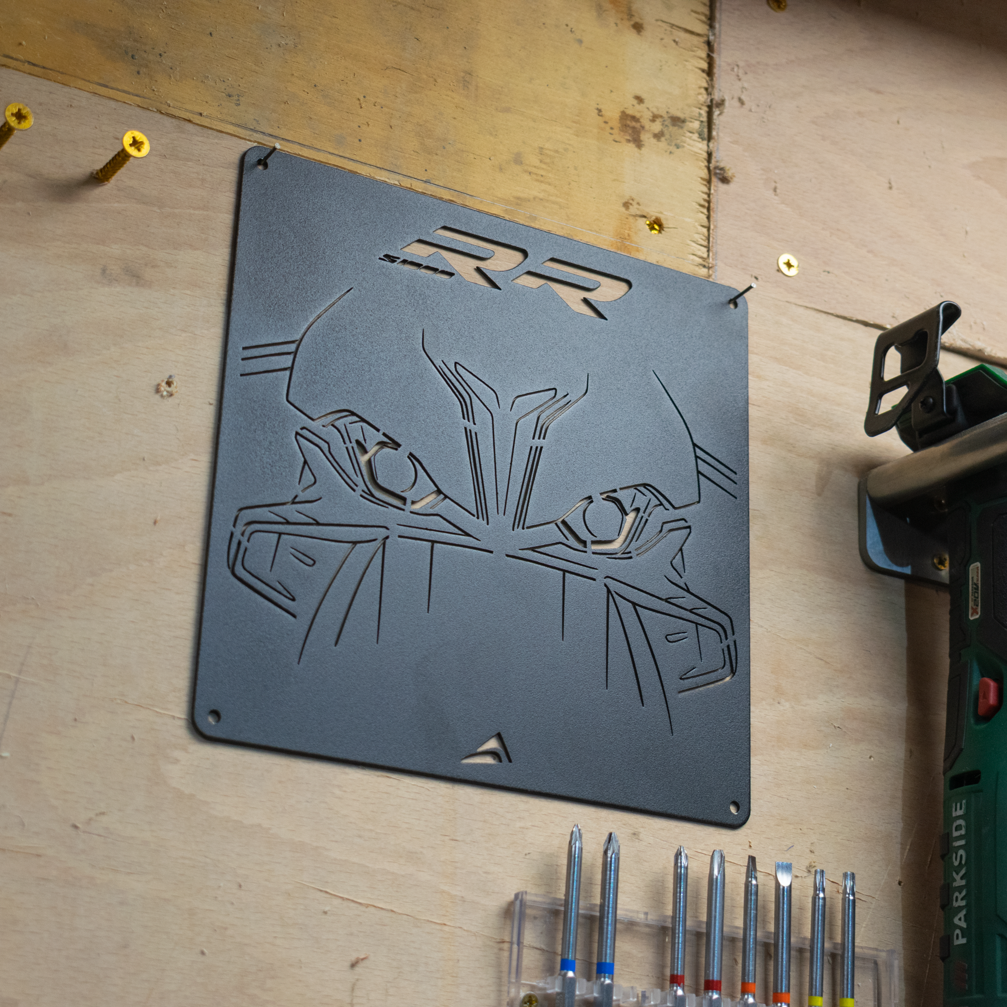 Pyramid Metal Plaque | BMW S 1000 RR -   Pyramid Motorcycle Accessories