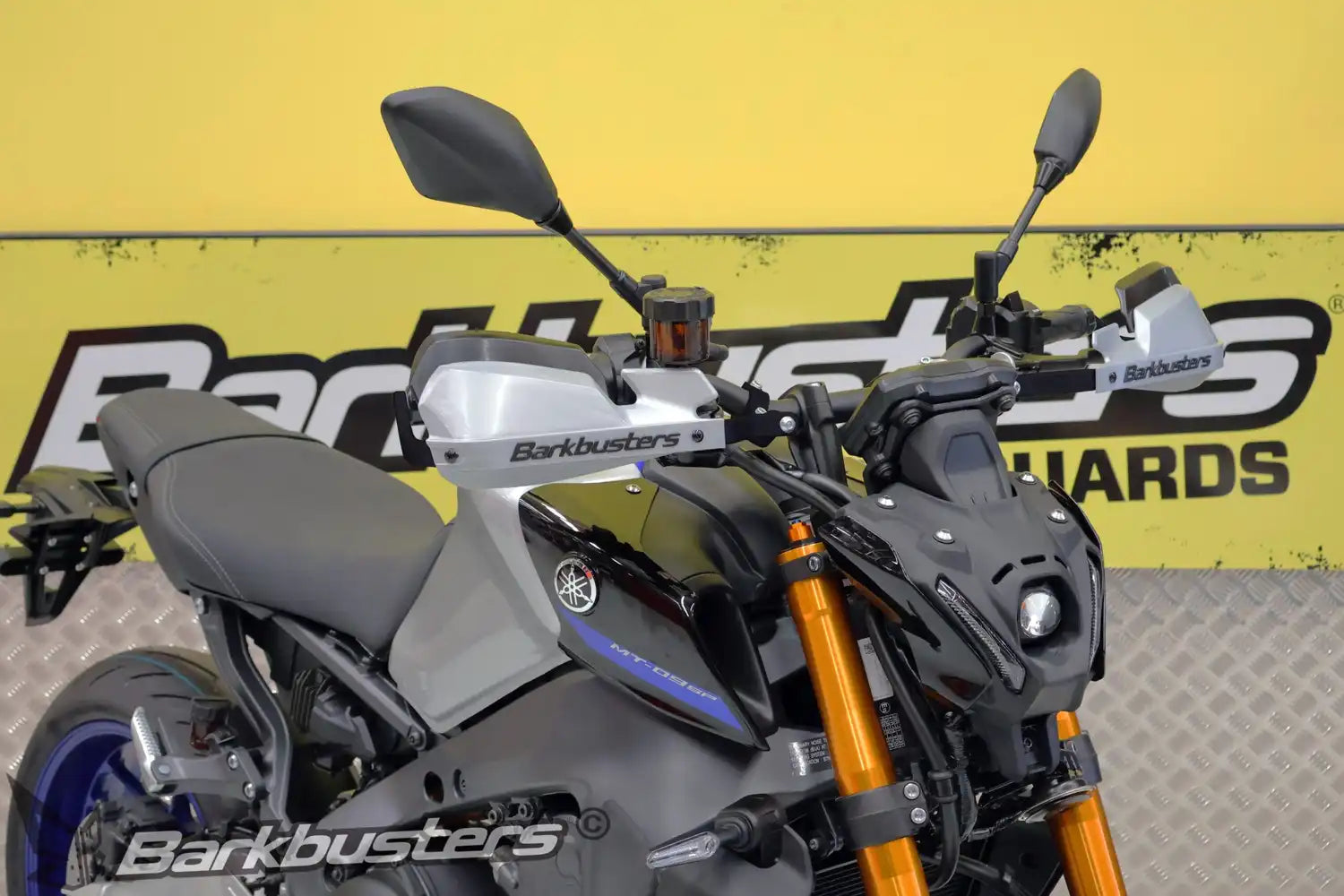 Barkbusters Handguard Backbones Only - Black | Yamaha MT-09/MT-09 SP 2021>2023 -   Pyramid Motorcycle Accessories