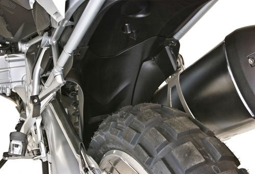 MachineartMoto MudSling Shock Shield | Matte Black | BMW R 1200 GS Adventure 2014>2019-Shock Shields-Pyramid Motorcycle Accessories
