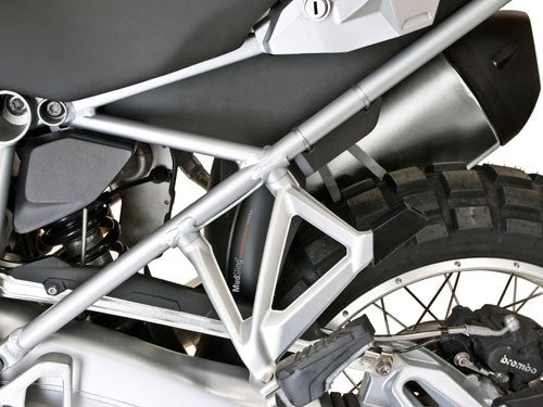 MachineartMoto MudSling Shock Shield | Matte Black | BMW R 1200 GS Adventure 2014>2019-Shock Shields-Pyramid Motorcycle Accessories