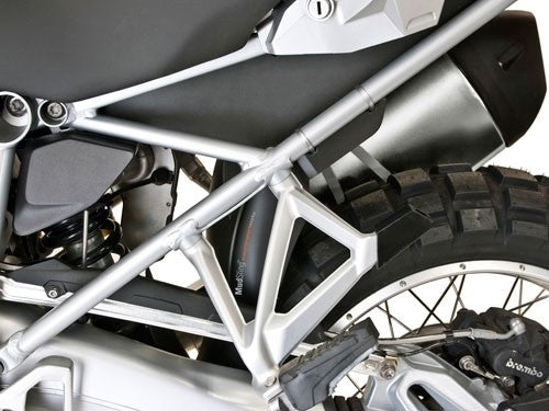 MachineartMoto MudSling Shock Shield | Matte Black | BMW R 1250 GS Adventure 2019>2024-MAM-M-SLING-LC-Shock Shields-Pyramid Motorcycle Accessories