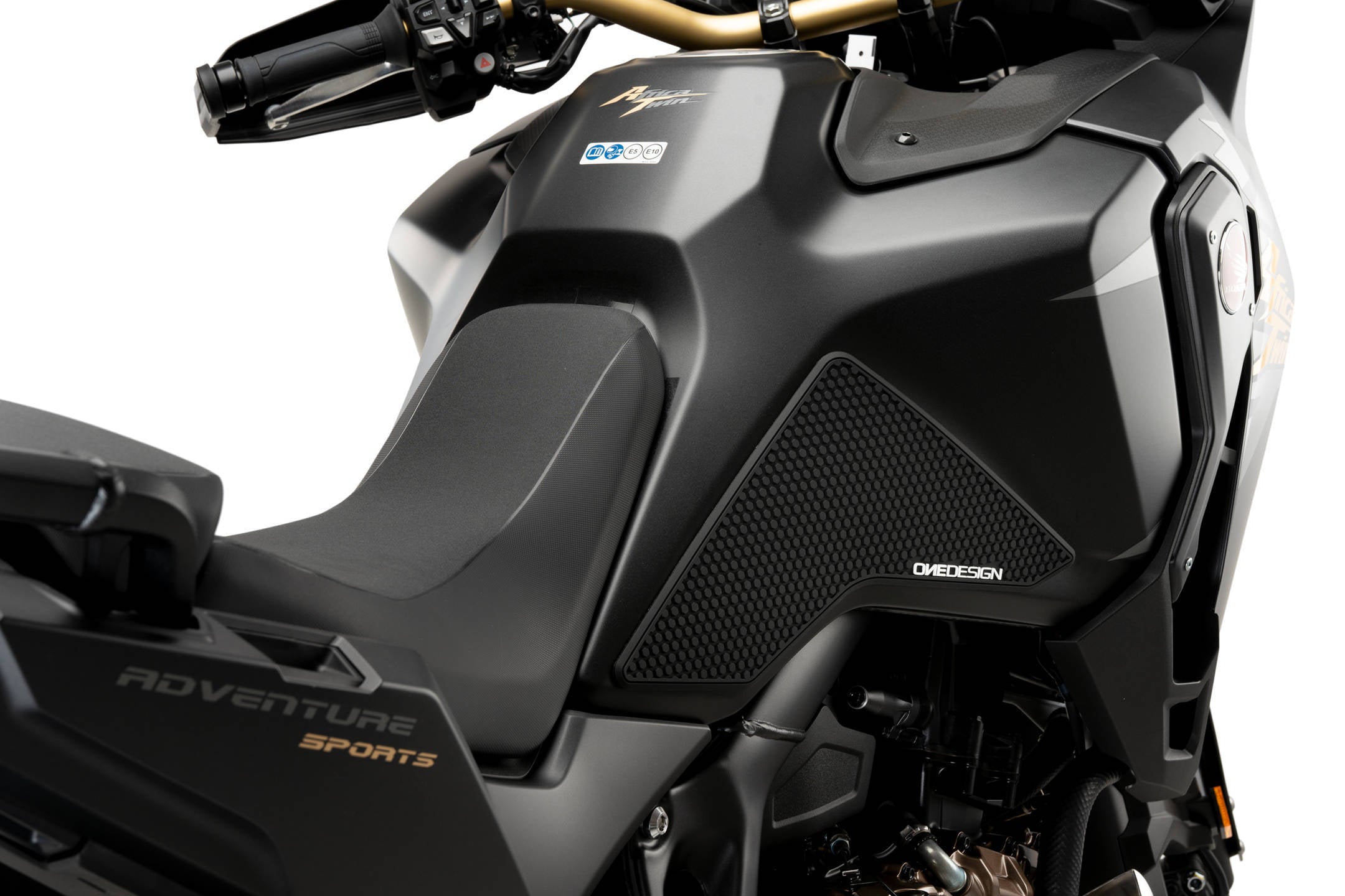 Onedesign Tank Grips | Black | Honda CRF 1100 L Africa Twin Adventure Sports 2020>Current-Tank Protection-Pyramid Motorcycle Accessories