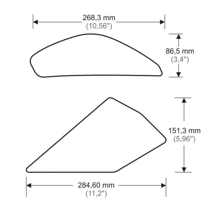 Onedesign Tank Grips | Black | Kawasaki ZX10-R 2011>2020-Tank Protection-Pyramid Motorcycle Accessories