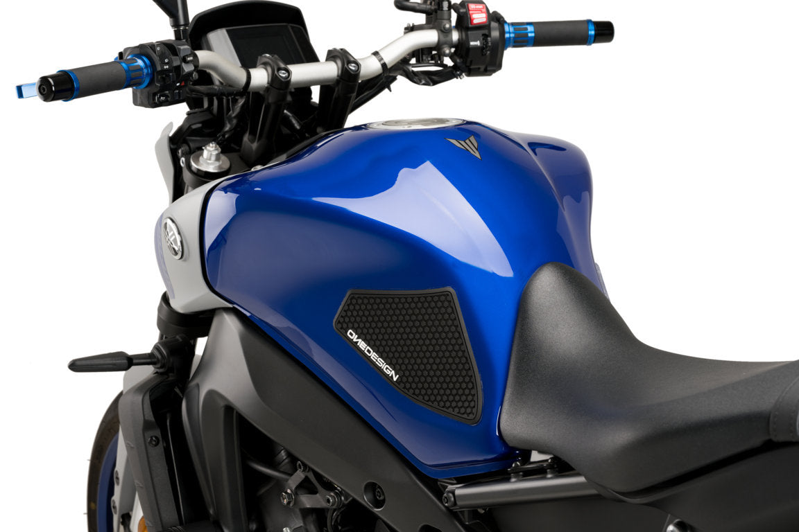 Onedesign Tank Grips | Black | Yamaha MT-09 2021>2023-Tank Protection-Pyramid Motorcycle Accessories