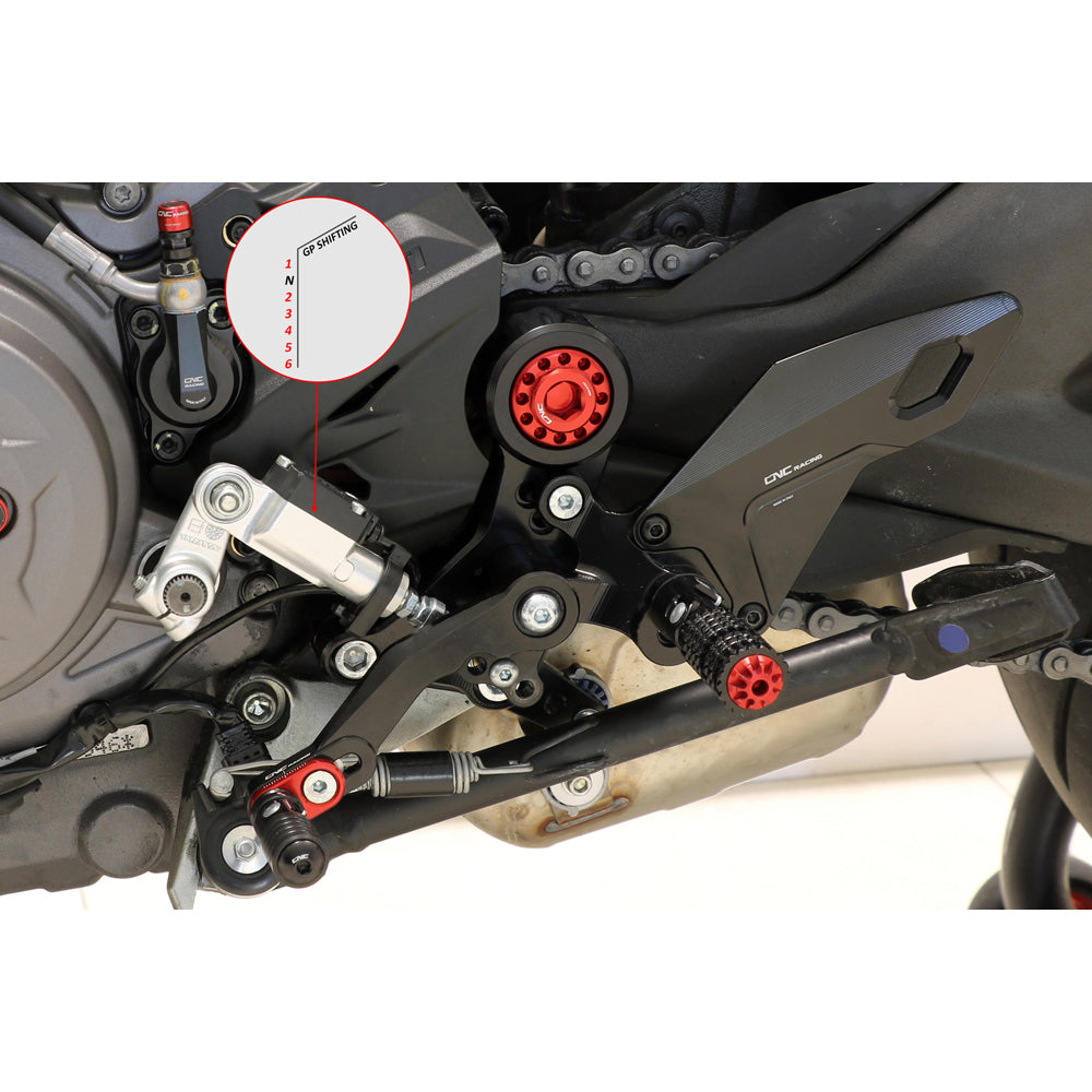 CNC Racing Adjustable Rear Sets Rider for Ducati Monster 937 -  Shop name