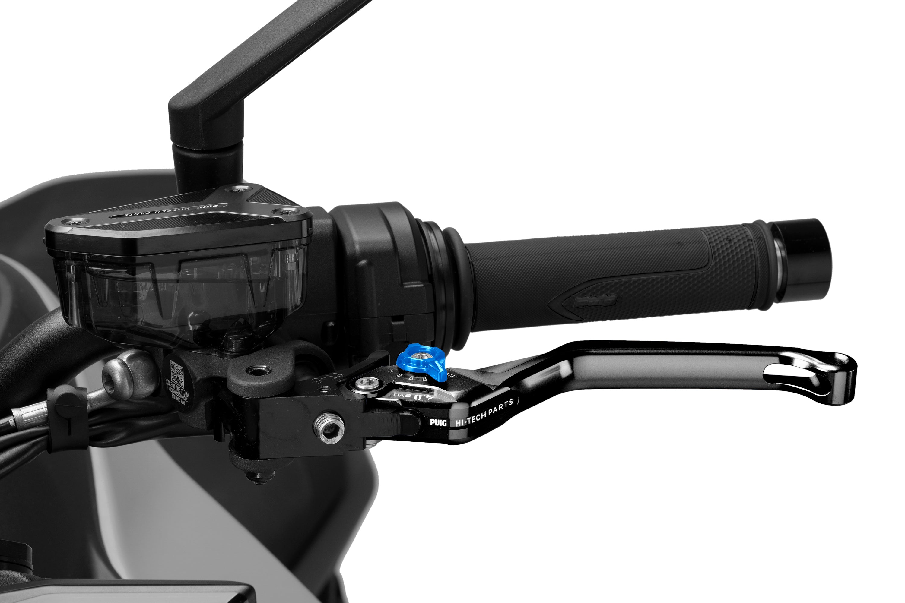 Puig 4.0 Lever - Fixed - Clutch/Rear Brake/Left Hand-M4220NA-Levers-Pyramid Motorcycle Accessories