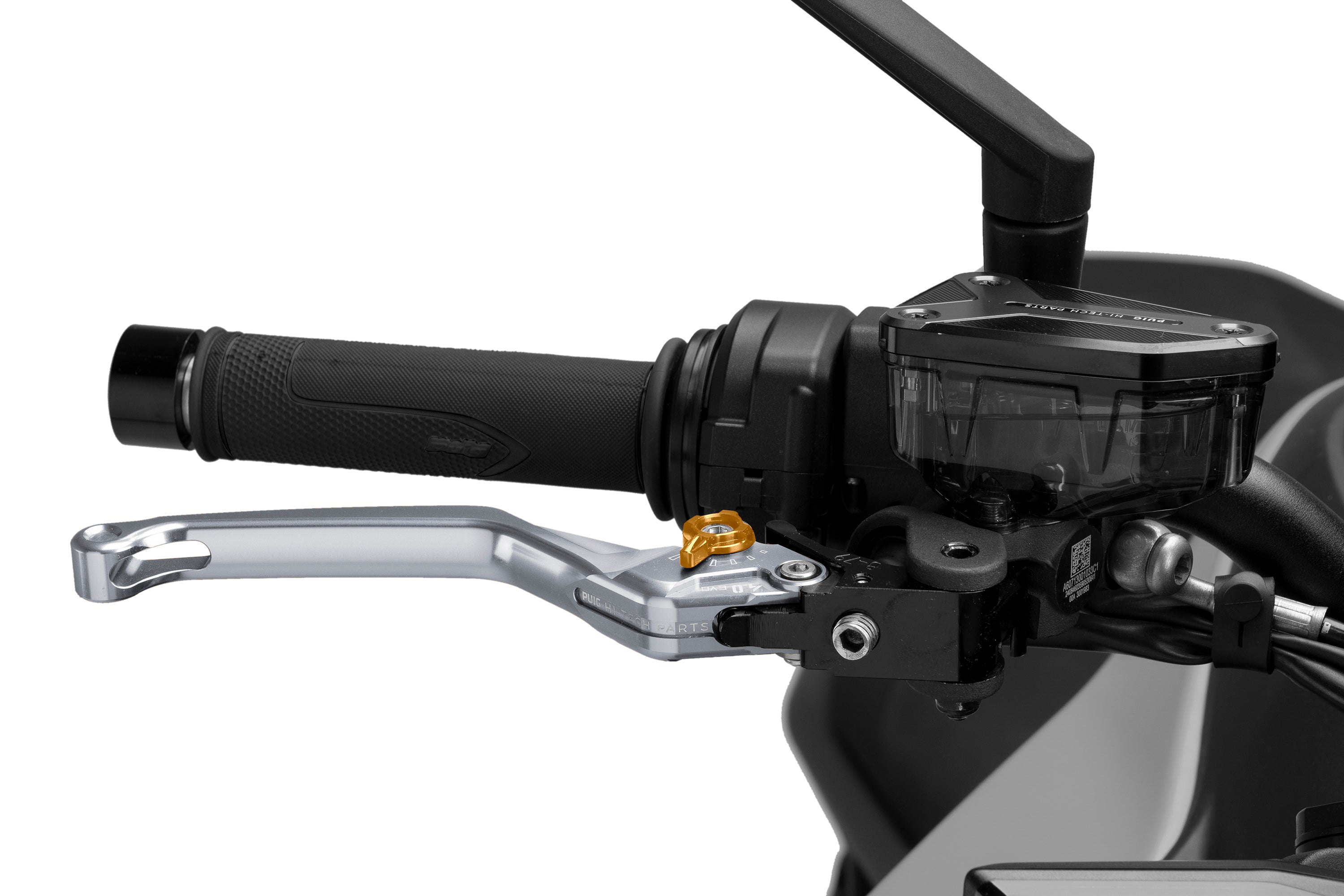 Puig 4.0 Lever - Fixed - Front Brake/Right Hand-M4120YO-Levers-Pyramid Motorcycle Accessories
