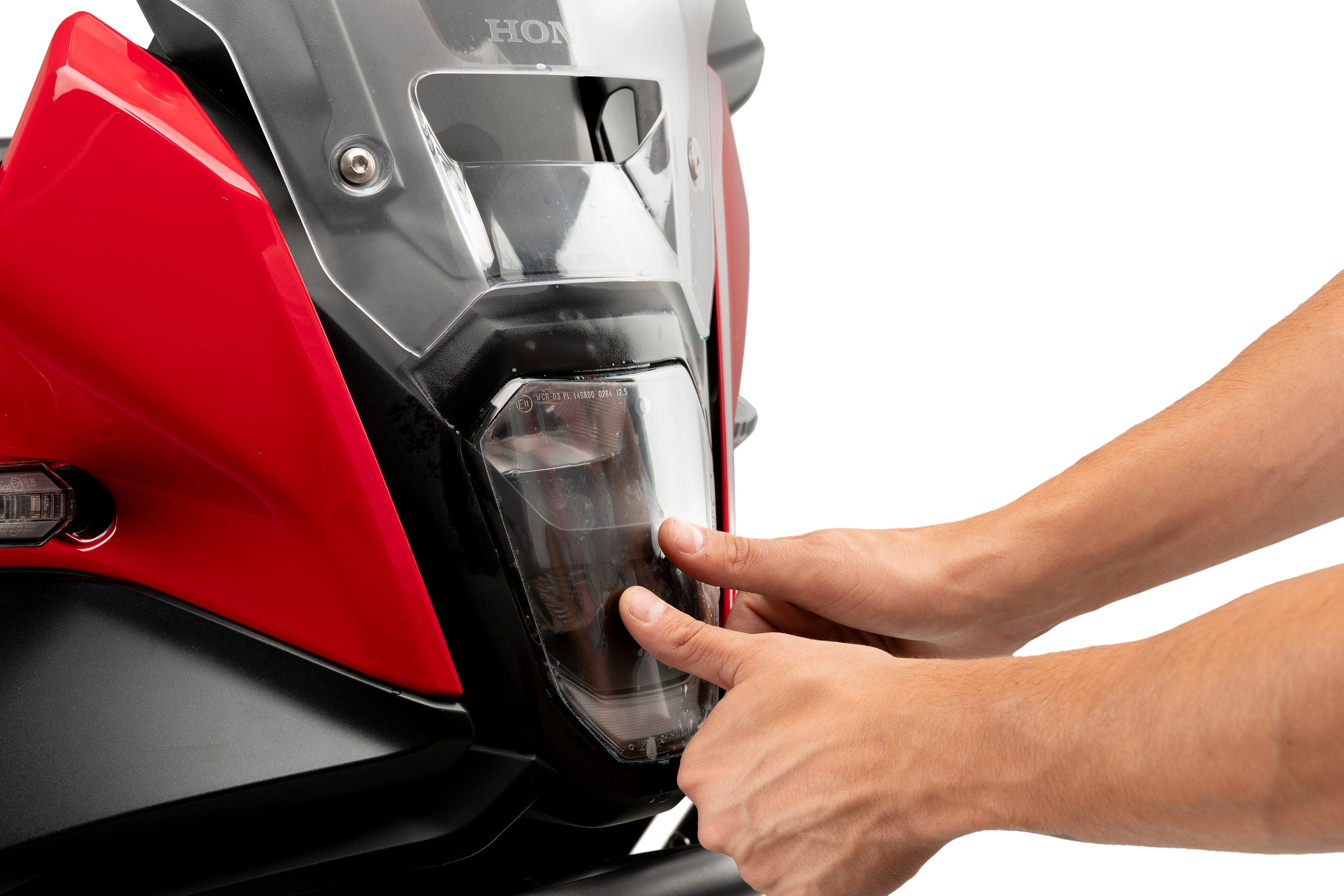 Puig Adhere Headlight Guard | Clear | Honda CB500 Hornet/NX500 2024>Current -  Shop name