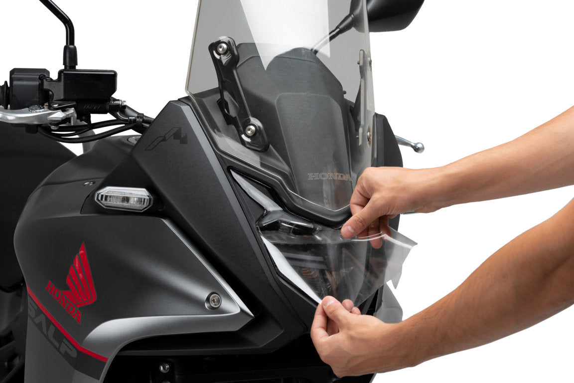Puig Adhere Headlight Guard | Clear | Honda XL750 Transalp 2023>Current -  Shop name