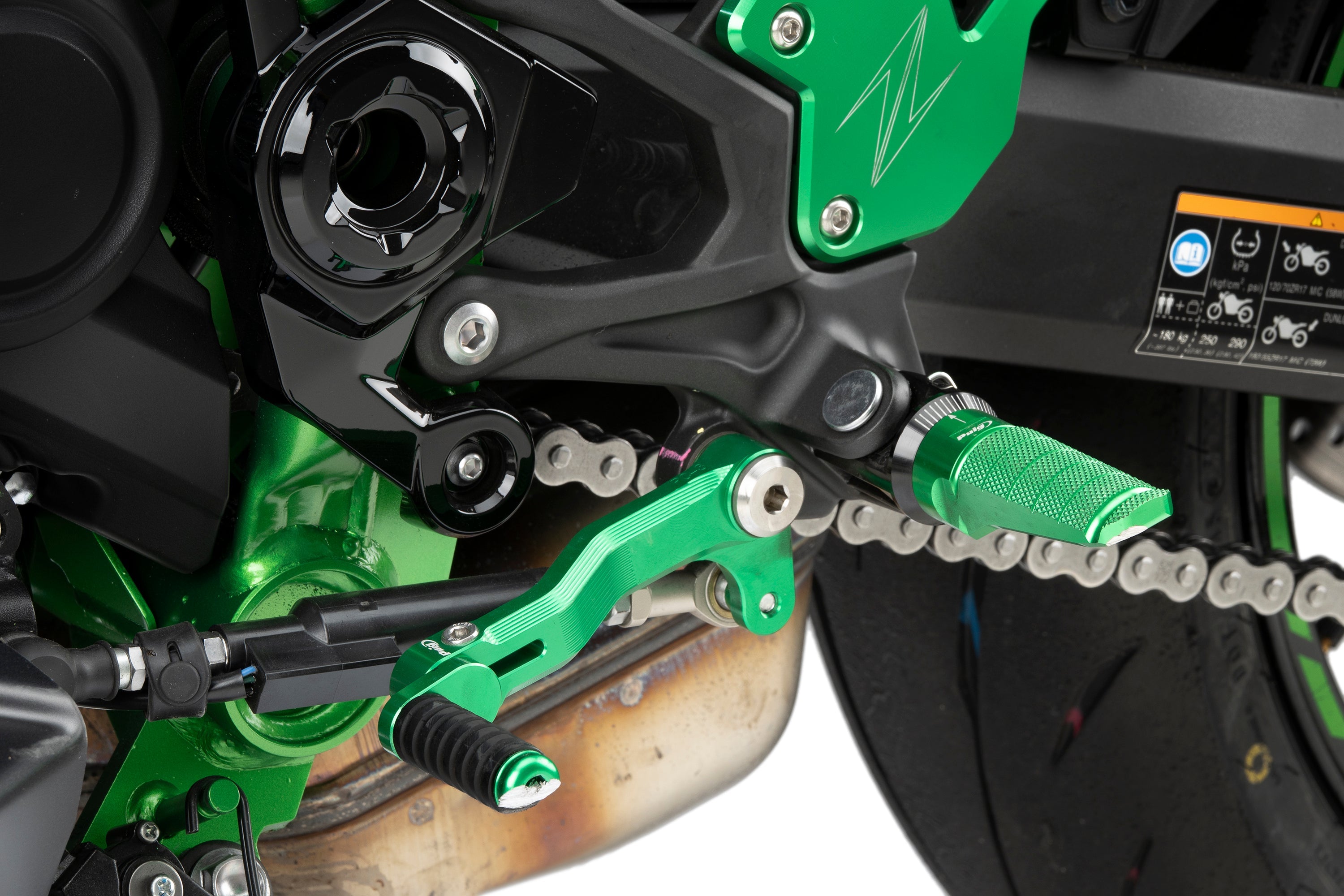 Puig Adjustable Gear Shift Pedal | Green | Kawasaki Z900 2023>Current -  Shop name