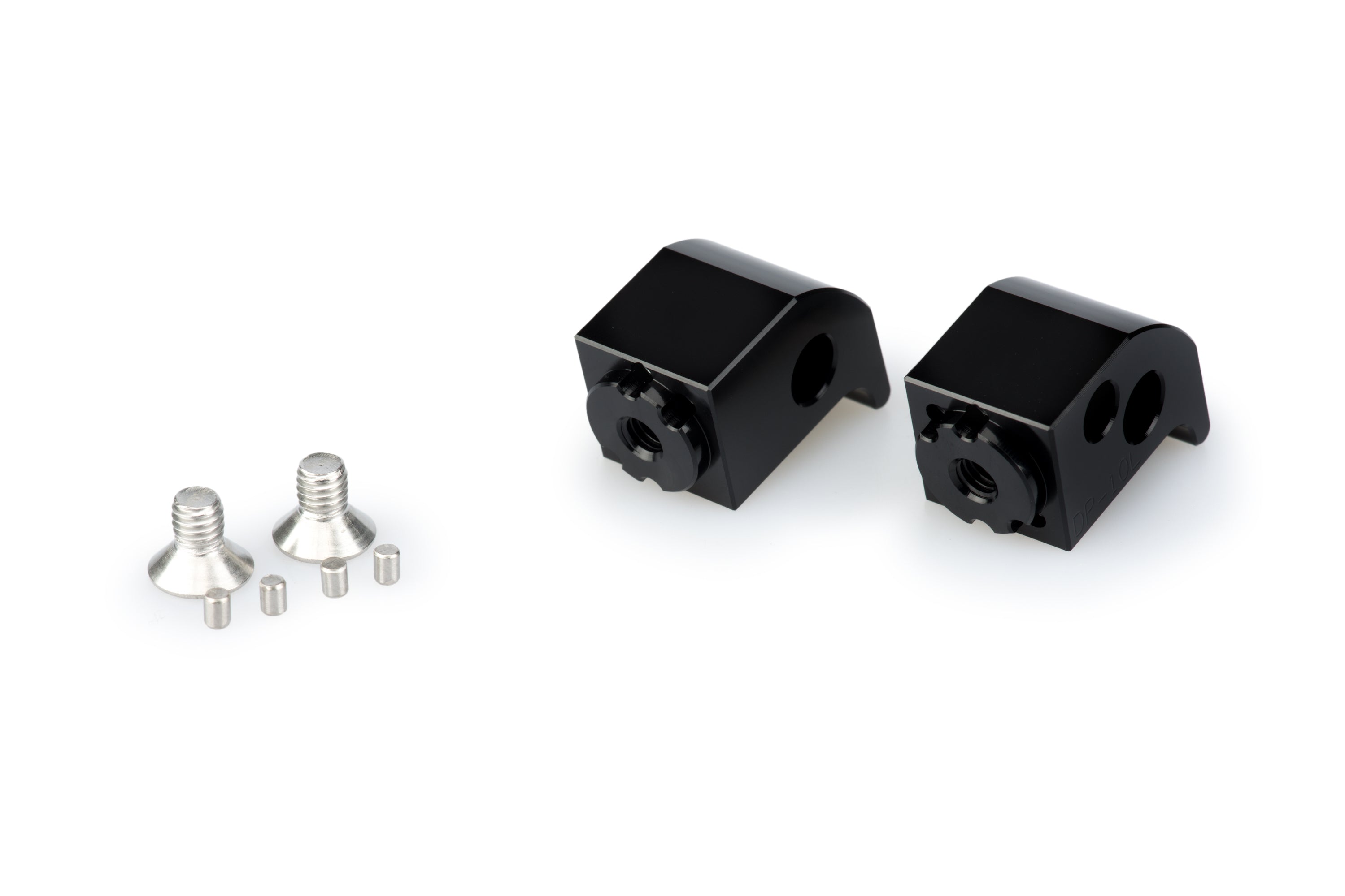 Puig Adjustable Passenger Footpeg Adaptor | Black -  Shop name